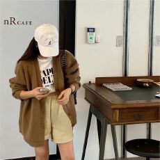 批发韩系慵懒风软糯毛衣<b class='q'>开衫</b>女秋冬小个子洋气软fufu宽松<b class='q'>外</b><b class='q'>搭</b>针织外套