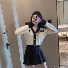 出大货 毛衣百搭女开衫春季新款设计感小众短款洋气复古小衫ins