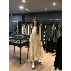 批发出大货 温柔风<b class='q'>连衣裙</b>两件套女<b class='q'>夏季</b>旅游度假吊带长裙梗桔初恋裙子