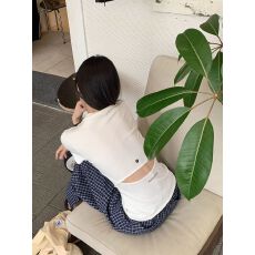 批发出大货 设计感T恤女 2026夏季款纯色修身俏皮短袖基础款上衣