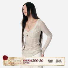 出大货 早春坑条针织V领打底衫双色基础百搭长袖上衣女