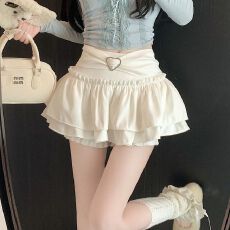 批发出大货 芭蕾风半身裙<b class='q'>高腰</b>A字蓬蓬裙蛋糕裙防走光辣妹超短裙裤