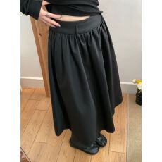 批发时尚黑色伞裙半身裙女夏季2026新款高级感气质休闲百搭长裙