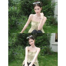 吊带背心女夏季外穿高级感海边度假风宽松显瘦小个子上衣