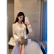 批发luna潞娜新品小香风外套<b class='q'>翻领</b>粗花呢短外套