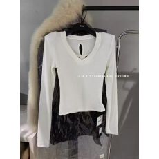 批发辣妹性感<b class='q'>镂空</b>上衣女2025秋冬新款韩版透视长袖t恤半打底<b class='q'>衫</b>内搭