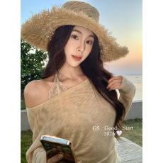 批发GS十三行女装春韩系温柔气质可两穿斜领露肩<b class='q'>小衫</b>+蕾丝挂脖套装