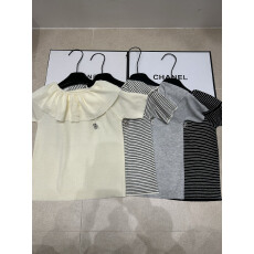 批发2026轻熟短袖气质韩版荷叶领带立体装饰简约设计感休闲女上衣