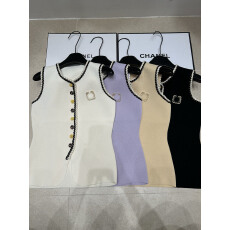 批发双色手工麻花编织针织背心马甲夏季金属立体装饰简约时尚女<b class='q'>上衣</b>