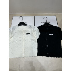 批发26夏季<b class='q'>圆领</b>毛<b class='q'>针织</b>短袖凹凸颗粒质感镂空<b class='q'>开衫</b>设计感简约百搭女上衣