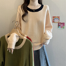 实拍实价内搭长袖打底针织衫女早秋2025洋气短款chic上衣软糯毛衣