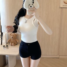 批发夏季港风辣妹小吊带<b class='q'>背心女</b>外穿打底无袖短款上衣  不退少2