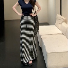 批发夏季韩版盐系轻熟辣妹纯欲风独特漂亮<b class='q'>百搭</b>包臀长裙子女