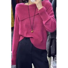 批发羊绒衫女秋冬新款设计感高端欧货羊毛衫慵懒风韩版宽松毛衣