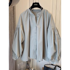 批发清仓捡漏~专柜撤回<b class='q'>外贸</b>春秋褶皱泡泡袖宽松<b class='q'>衬衫</b>娃娃衫上衣女