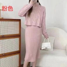 批发韩系慵懒紫色针织连衣裙女春<b class='q'>夏</b>2025新款别致独特收腰A字裙小个子