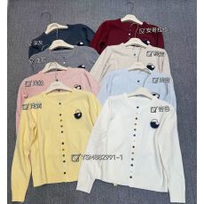 批发2025秋冬新款羊毛圆领<b class='q'>针织衫</b>女宽松显瘦百搭长袖毛衣打底上衣