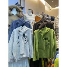 批发韩系卡通<b class='q'>可爱</b>套头上衣针织衫女秋冬新款慵懒风保暖内搭毛衣配围巾