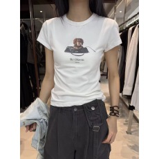 批发2026春夏新款韩版卡通小狗印花圆领套头修身显瘦百搭短袖<b class='q'>T</b><b class='q'>恤</b>上衣