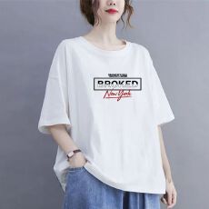 批发<b class='q'>大码</b>女装胖mm宽松纯棉短袖t恤衫女2026新款妈妈夏装欧货爆款上衣