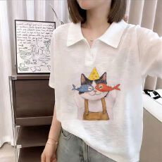 批发大码女装胖mm宽松纯棉短袖t恤polo衫女2026新款妈妈夏装欧货上衣