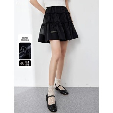 批发2026夏季新款女高腰时尚<b class='q'>欧根纱</b><b class='q'>蓬蓬裙</b>宽松休闲A字半身短裙