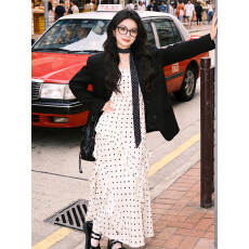 批发初见#实拍早春穿搭一整套韩系气质西服套装连衣裙两件套+40