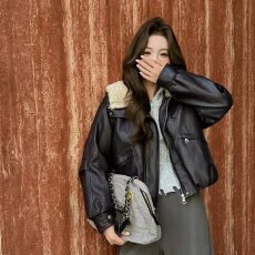 批发<b class='q'>皮衣</b>短外套女2025新款秋冬爆款加厚绒<b class='q'>海宁</b>皮毛一体小个子洋气上衣