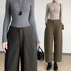 批发实拍西装九分<b class='q'>裤</b>2026春窄版哈伦<b class='q'>裤</b>高腰收腹<b class='q'>提</b><b class='q'>臀</b>阔腿<b class='q'>裤</b><b class='q'>运动裤</b>休闲<b class='q'>裤</b>