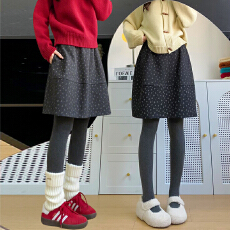 批发实拍<b class='q'>碎花</b>半身裙a字中裙百褶松紧腰荷叶边短裙纯色韩版高腰伞裙子