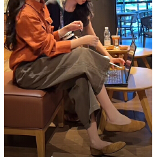 早秋复古高腰休闲牛仔裤 弹力宽松直筒九分裤