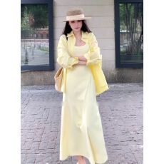 批发夏季2026年女装Polo领长袖衬衫<b class='q'>外套</b>上衣吊带<b class='q'>连衣裙</b>鱼尾长