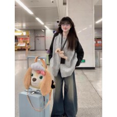 批发现货复古学院风插肩毛衣外套女2秋冬慵懒风<b class='q'>宽松</b>软糯长袖开衫上衣