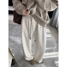 批发赵可乐~糯米柔软垂感超显瘦直筒拖地<b class='q'>裤</b>2025秋冬休闲高腰长<b class='q'>裤</b>