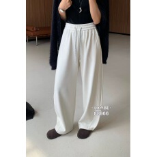 批发水蜜桃6556秋冬新款韩版加厚彩色抽绳松紧腰羊绒阔腿<b class='q'>裤</b><b class='q'>宽松</b>休闲<b class='q'>裤</b>