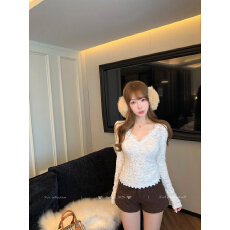 批发Lukira【直腿DNA】纯色直筒百搭显瘦休闲裤女秋冬加厚毛绒<b class='q'>短裤</b>