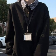 批发原版曼巴棉Polo二浩春秋衬衫领假两件拼接<b class='q'>卫衣</b>女男长袖美式复古