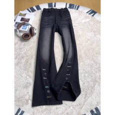 批发黑色紧身<b class='q'>微喇</b><b class='q'>牛仔裤</b>女2026春秋新款高腰修身显瘦弹力设计感喇叭裤