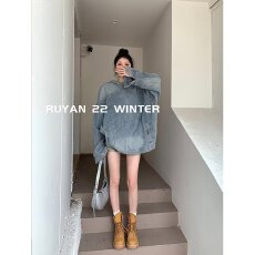 批发美式高街复古连帽牛仔卫衣男春秋新款水洗做旧高级感工装<b class='q'>夹克</b>外套