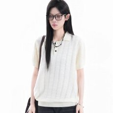 批发时尚提花短袖针织polo衫<b class='q'>男式</b>大码上衣胖子潮流秋装打底半袖毛线衣