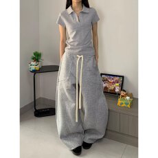 批发新款原宿时尚简约潮流ins日系休闲<b class='q'>裤</b><b class='q'>百搭</b>慵懒文艺气质流行