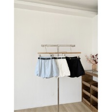 2026春季新款韩版小众洋气百搭显瘦高腰甜美减龄蓬蓬花苞短裤女潮