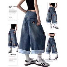 批发女童牛仔<b class='q'>裤</b>2026新款春装青少年<b class='q'>儿童</b><b class='q'>裤</b>子女孩直筒阔腿<b class='q'>裤</b><b class='q'>春秋</b>中大童