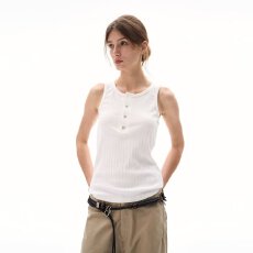 批发新款美式夏季百搭吊带背心<b class='q'>修身</b>辣妹高级感螺纹短款露背上衣简约