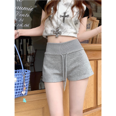 批发休闲美式辣妹运动低腰短<b class='q'>裤</b>抽绳2026夏季新款<b class='q'>修身</b>防走光外穿热<b class='q'>裤</b>
