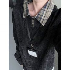 男装秋冬新款百搭时尚青春流行vibe美式休闲运动风男上衣