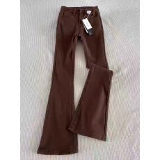 批发美式咖啡色微喇<b class='q'>牛仔裤</b>女秋冬新款高腰显瘦修身<b class='q'>弹力</b>棕色喇叭马蹄裤