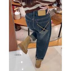 批发复古设计感哈伦牛仔裤女2025秋冬新款高腰显瘦大码加绒加厚<b class='q'>九分</b>裤