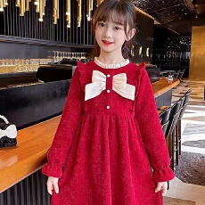 批发女童时髦秋装<b class='q'>连衣裙</b>2025新款洋气儿童<b class='q'>可爱</b>裙子女孩甜美公主裙秋季