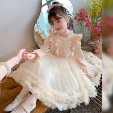 批发女童连衣裙秋冬款2025新款<b class='q'>儿童</b>装秋季洋气女宝宝衣服生日公主裙子